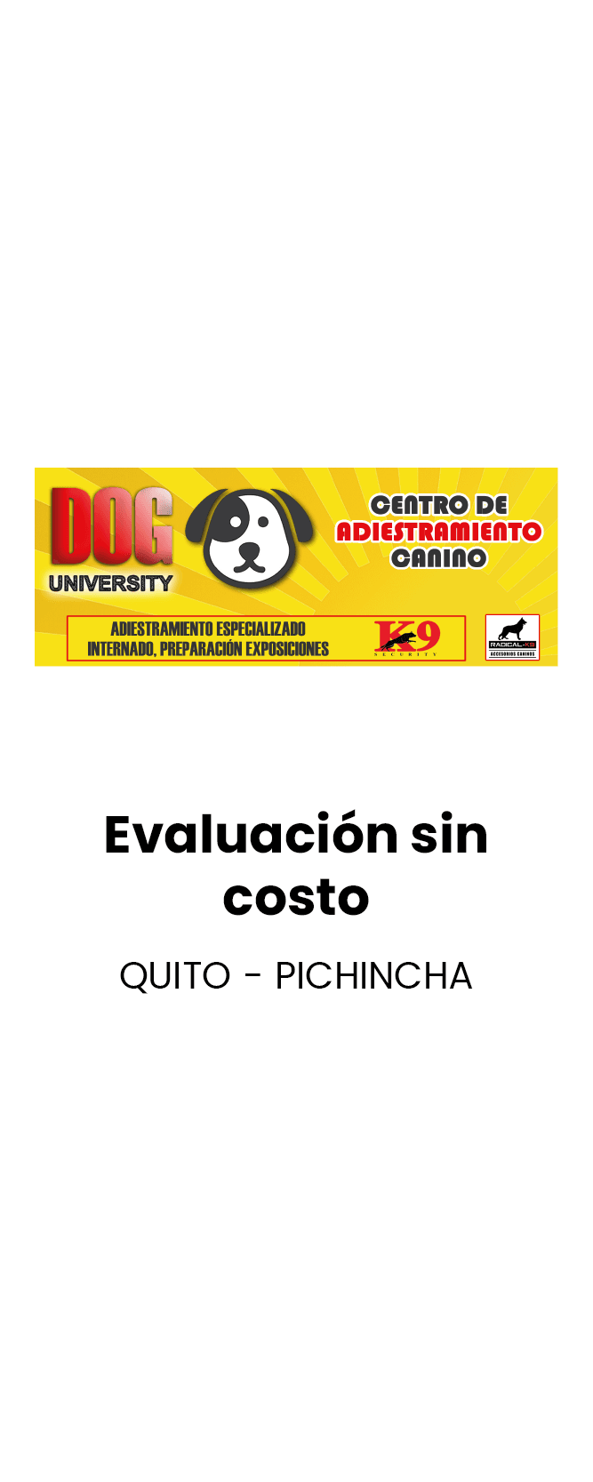 Evaluación sin costo